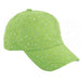 Glitter Striped Baseball Cap - Available in 12 Colors Cap Something Special Hat ja7047lm Lime  