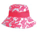 Junior Hibiscus Performance Fabric Mesh Side Bucket Hat - Banana Boat Bucket Hat Basix of America BB670pk Neon Pink S/M (55-57 cm) 