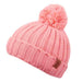 Kid's Knit Pom Pom Beanie with Shepra Lining Beanie Epoch Hats kdn3023pk Pink  