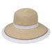Karen Keith Straw No Back Hat with Ponytail Hole, Facesaver Hat - SetarTrading Hats 