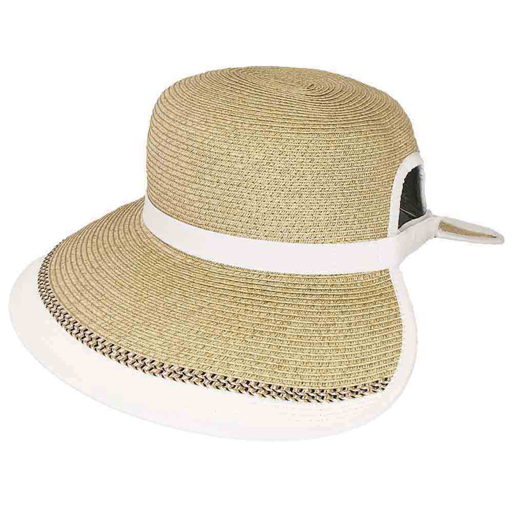 Karen Keith Straw No Back Hat with Ponytail Hole  display picture 1