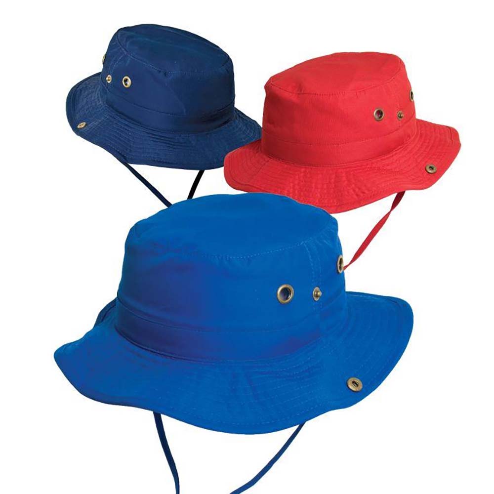 Scala Kid's Nylon  Boonie with Chin Cord, Bucket Hat - SetarTrading Hats 