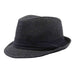 Kid's Straw Summer Fedora Hat - Milani Hats Fedora Hat Milani Hats KFD107bks Black S/M (49 cm) 