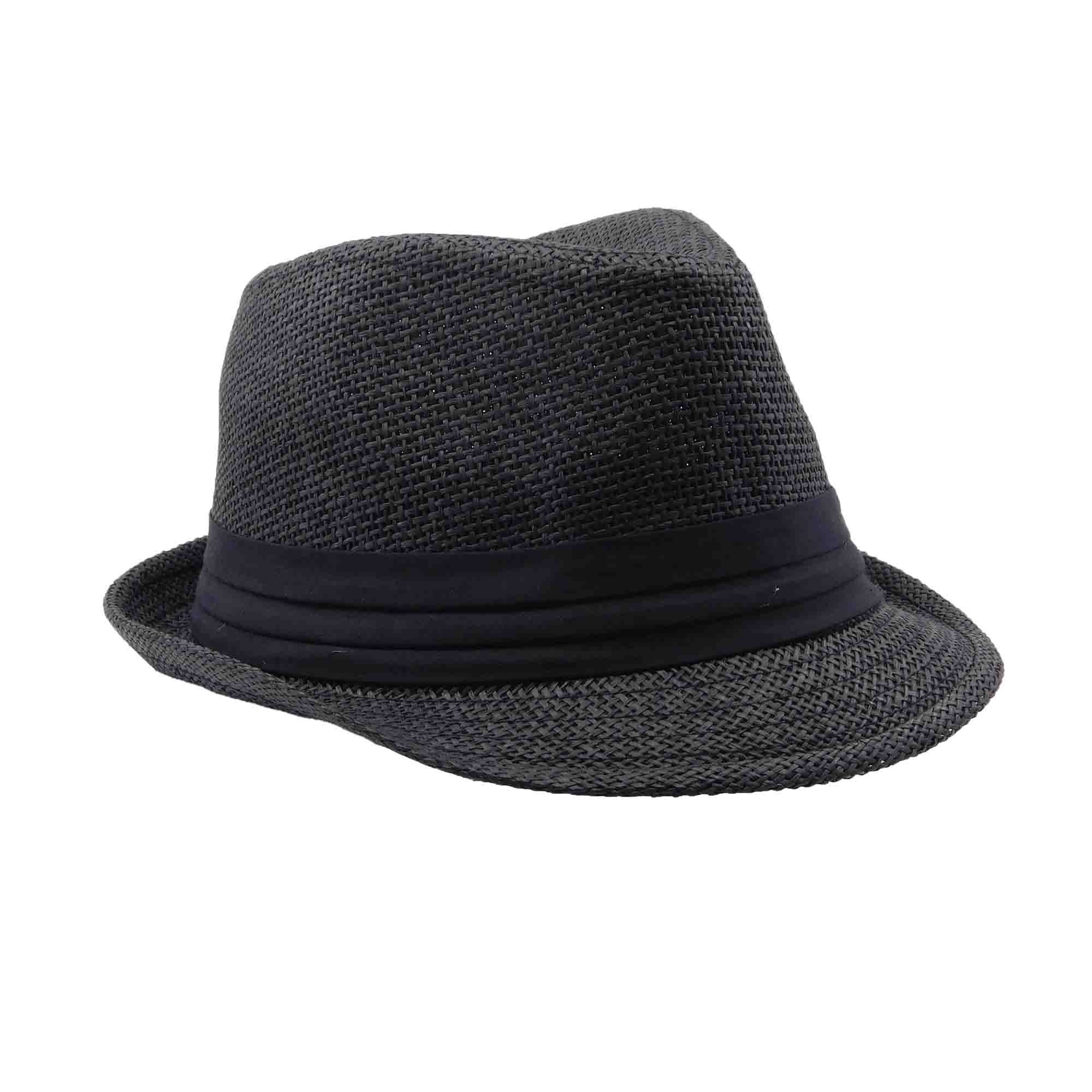 Kid's Straw Summer Fedora Hat - Milani Hats Fedora Hat Milani Hats    