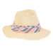 Kinsley Bangkok Toyo Fedora for Petites - Sunny Dayz™ Safari Hat Sun N Sand Hats HK463 Ivory Small (54.5 cm) 