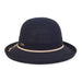 Knit Up Brim Hat for Women - Sun 'N' Sand Hats Kettle Brim Hat Sun N Sand Hats HH2718C Navy OS (58 cm) 