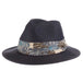Ko Lipe - Tommy Bahama Men's Safari Hat with Tropical Band Fedora Hat Tommy Bahama Hats TBW247 Navy S/M (22 3/8") 
