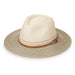 Kristy Two Tone Fedora Hat - Wallaroo Hats Safari Hat Wallaroo Hats KRI-22-ST Ivory/Stone M/L (58 cm) 