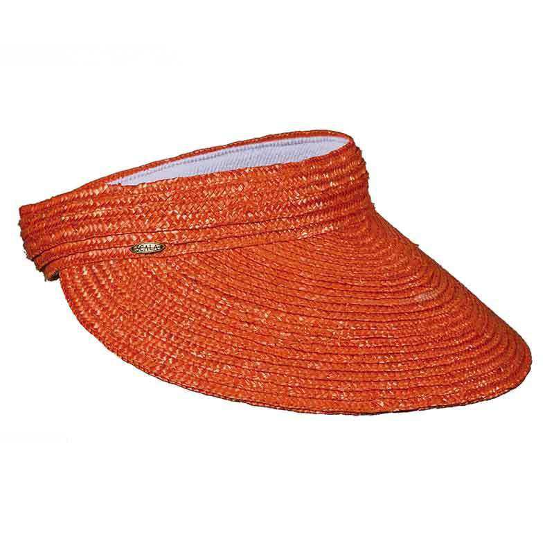 Braided Laichow Sun Visor - Bright-Fashion Colors - Scala Hats, Visor Cap - SetarTrading Hats 