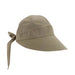 Cotton Facesaver Cap with Bow - Cappelli Hats Cap Cappelli Straworld L70SW-TP Taupe OS (57 cm) 