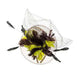 Two Tone Feather Flower Fascinator Fascinator Something Special Hat Flb7325YW Yellow  