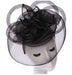 Large Loopy Mesh and Feather Fascinator Fascinator Something Special Hat Flb7607BK Black  