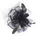 Feather Flower Fascinator with Netting Veil Fascinator Something Special Hat lb7719BK Black  