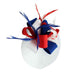 Americana Red White and Blue Fascinator Head Band - Something Special Fascinator Something Special Hat LB7950WH White  