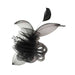 Pleated Crin Hair Clip Fascinator with Beads Fascinator Something Special Hat lb7952bk Black  