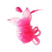 Pleated Crin Hair Clip Fascinator with Beads Fascinator Something Special Hat LB7952HP Hot Pink  