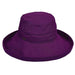 Cotton Up Turned Large Brim Sun Hat - Scala Hats for Women Kettle Brim Hat Scala Hats    