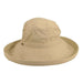 Cotton Up Turned Large Brim Sun Hat - Scala Hats for Women Kettle Brim Hat Scala Hats LC399-NAT Natural M/L (57 - 58 cm) 