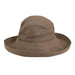 Cotton Up Turned Large Brim Sun Hat - Scala Hats for Women Kettle Brim Hat Scala Hats LC399-OLIVE Olive M/L (57 - 58 cm) 