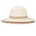Lightweight Kettle Brim Sewn Ribbon Hat with Toggle - Scala Hats Kettle Brim Hat Scala Hats LC729KH Khaki  