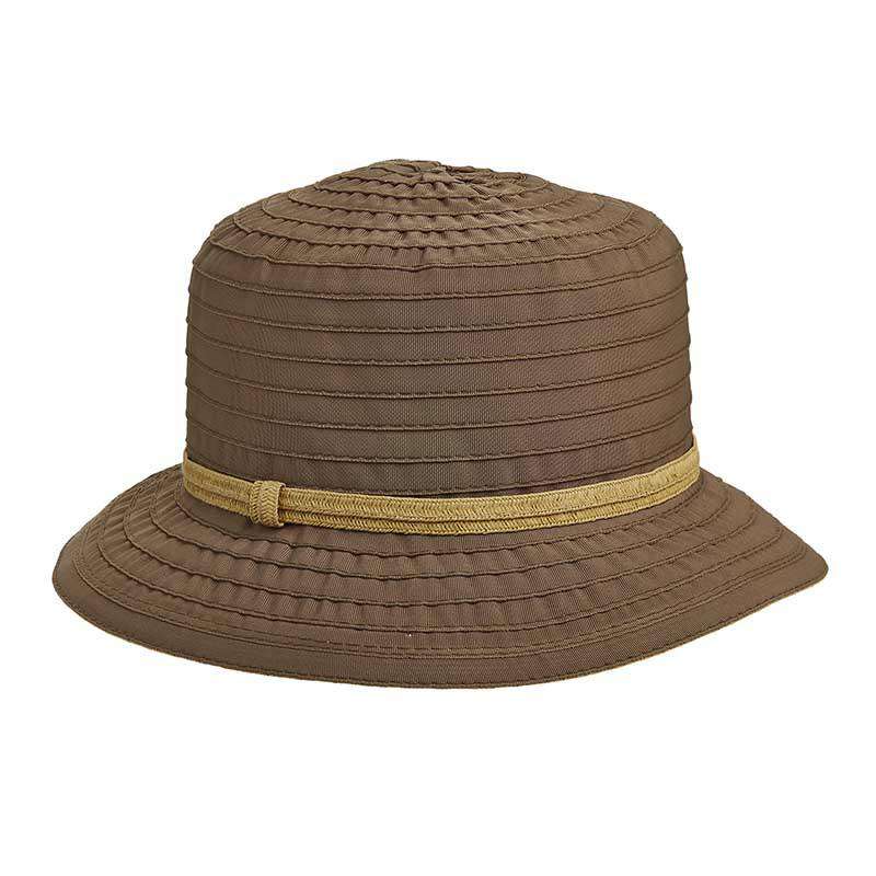 DPC Outdoor Ribbon Bucket Hat Bucket Hat Dorfman Hat Co. WSRP683TP Taupe  