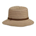 DPC Outdoor Ribbon Bucket Hat Bucket Hat Dorfman Hat Co. WSRP683KH Khaki  
