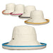 Canvas Breton with Contrast Trim - Scala Collezione Kettle Brim Hat Scala Hats    