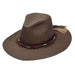 Canvas Safari Hat with Jute Band for Women - Scala Pronto Safari Hat Scala Hats LC783BN Brown  
