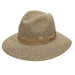 Tweed Knit Toyo Safari Hat for Women - Scala Pronto Hat Safari Hat Scala Hats LC786TE Tea  