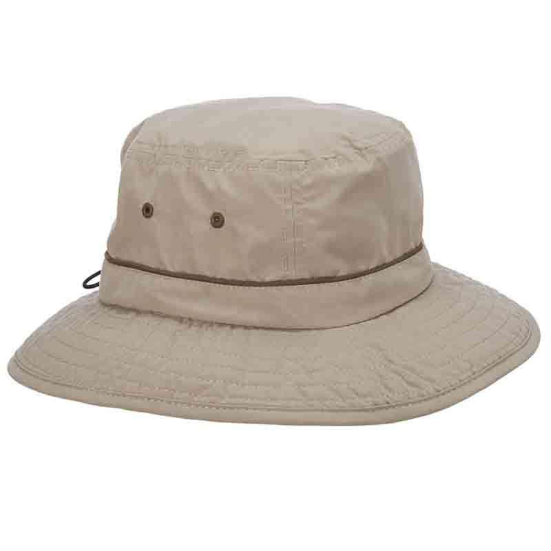 Microfiber Boonie with Colorful Underbrim - Tropical Trends Bucket Hat Dorfman Hat Co. lc796ol Olive  