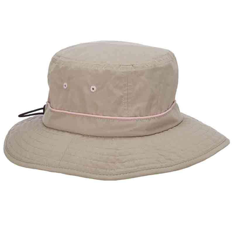 Microfiber Boonie with Colorful Underbrim - Tropical Trends Bucket Hat Dorfman Hat Co. lc796pk Pink  