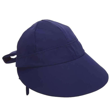 Aqua Facesaver Cap by Tropical Trends Cap Dorfman Hat Co. lc800nv Navy  