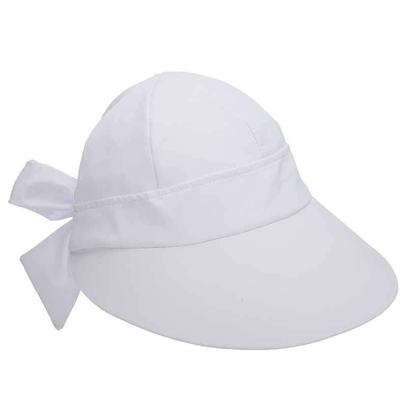 Aqua Facesaver Cap by Tropical Trends Cap Dorfman Hat Co. lc800wh White  