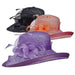 Crinoline Dress Hat with Up Turned Brim - Scala Collezione Dress Hat Scala Hats    