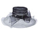 Two Tone Sheer Organza Hat with Large Bow - Scala Collezione, Dress Hat - SetarTrading Hats 