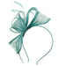 Sinamay Bow Fascinator with Feathers - Scala Hats Fascinator Scala Hats LDF7tq Turquoise  