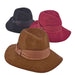 Wool Felt Floppy Brim Fedora Hat - Scala Collezione, Fedora Hat - SetarTrading Hats 