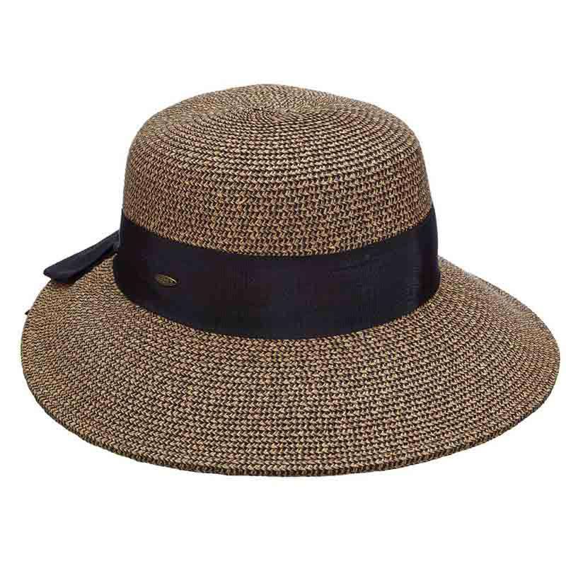 Dimensional Big Brim Sun Hat - Scala Collezione Hats Wide Brim Hat Scala Hats LP149-COF Coffee Tweed Medium (57 cm) 