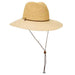 Sewn Ribbon Brim Safari Hat with Chin Cord - Scala Hats Safari Hat Scala Hats lp201CR Cream  