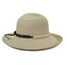 Shapeable Brim Summer Hat with Pearl Bead Band - Scala Hats Wide Brim Hat Scala Hats    