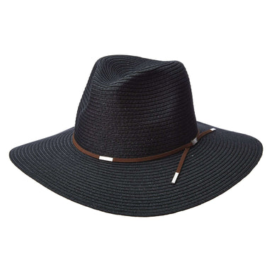 Safari Hat with Metal Charms - Scala Pronto Hat Safari Hat Scala Hats lp249BK Black  