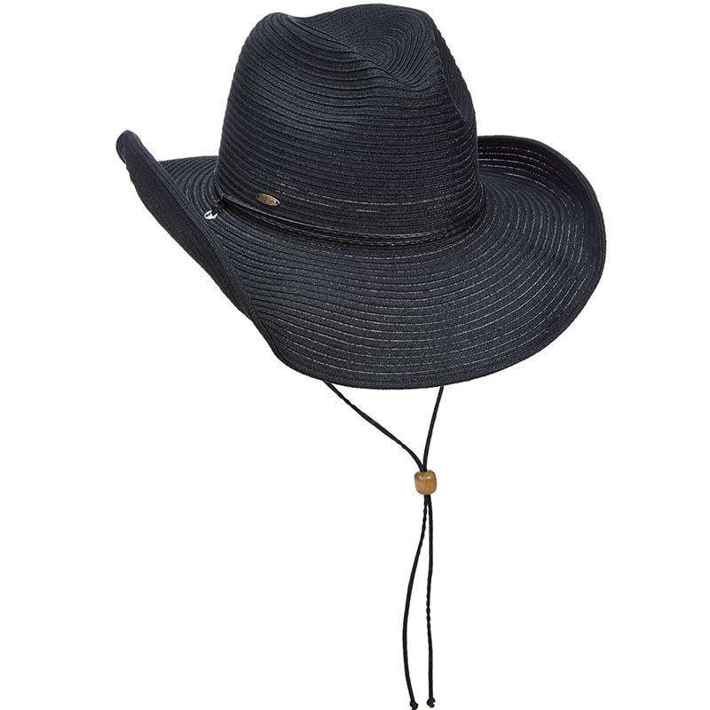 Polybraid Shapeable Brim Western Hat - Scala Hats Cowboy Hat Scala Hats lp255bk Black  