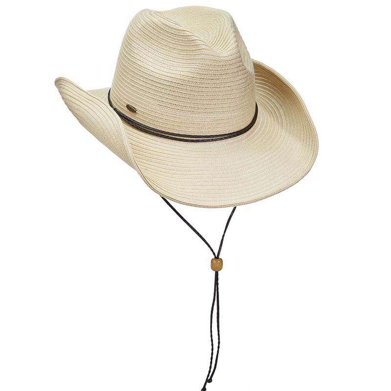 Polybraid Shapeable Brim Western Hat - Scala Hats Cowboy Hat Scala Hats lp255cr Cream  