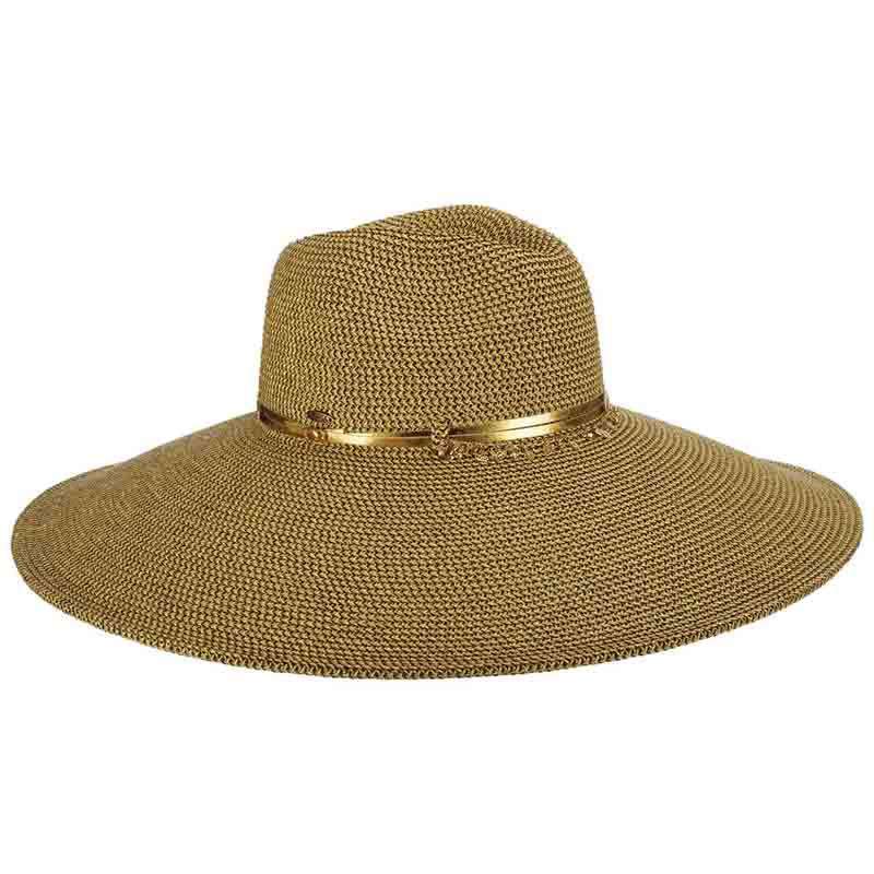 Extra Large Brim Summer Safari Hat with Metallic Accent - Scala Hats, Safari Hat - SetarTrading Hats 
