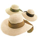 Fine Braided Raffia Floppy Sun Hat - Scala Collezione Wide Brim Sun Hat Scala Hats    