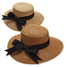 Crocheted Raffia Boater - Scala Collection Hats Bolero Hat Scala Hats    