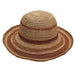Organic Raffia Up Turned Brim Hat - Scala Hats, Kettle Brim Hat - SetarTrading Hats 