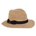 Organic Raffia Safari Hat - Scala Collezione Safari Hat Scala Hats lr701 Natural  