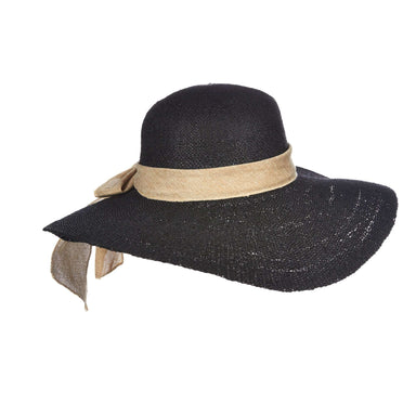 Bangkok Toyo Summer Floppy Hat - Scala Hats Wide Brim Sun Hat Scala Hats LT171BL Black  