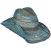 Twisted Toyo Western Cowboy Hat Dorfman Hat Co. WSlt179TQ Turquoise  